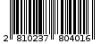 Γραμμωτός κωδικός 2810237804016