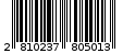 Γραμμωτός κωδικός 2810237805013