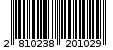 Γραμμωτός κωδικός 2810238201029