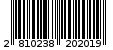 Γραμμωτός κωδικός 2810238202019