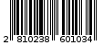 Γραμμωτός κωδικός 2810238601034