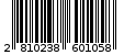 Γραμμωτός κωδικός 2810238601058