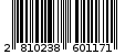 Γραμμωτός κωδικός 2810238601171