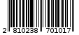 Γραμμωτός κωδικός 2810238701017