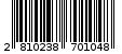 Γραμμωτός κωδικός 2810238701048