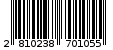 Γραμμωτός κωδικός 2810238701055