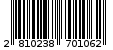 Γραμμωτός κωδικός 2810238701062