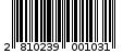 Γραμμωτός κωδικός 2810239001031