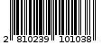 Γραμμωτός κωδικός 2810239101038