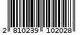 Γραμμωτός κωδικός 2810239102028