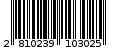 Γραμμωτός κωδικός 2810239103025