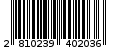 Γραμμωτός κωδικός 2810239402036