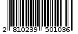 Γραμμωτός κωδικός 2810239501036