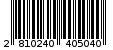 Γραμμωτός κωδικός 2810240405040