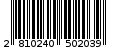 Γραμμωτός κωδικός 2810240502039