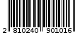 Γραμμωτός κωδικός 2810240901016