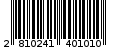 Γραμμωτός κωδικός 2810241401010