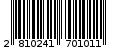 Γραμμωτός κωδικός 2810241701011