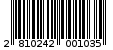 Γραμμωτός κωδικός 2810242001035