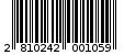 Γραμμωτός κωδικός 2810242001059