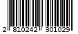 Γραμμωτός κωδικός 2810242301029