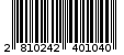 Γραμμωτός κωδικός 2810242401040