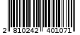 Γραμμωτός κωδικός 2810242401071
