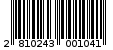 Γραμμωτός κωδικός 2810243001041