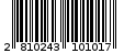 Γραμμωτός κωδικός 2810243101017