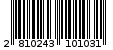 Γραμμωτός κωδικός 2810243101031