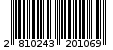 Γραμμωτός κωδικός 2810243201069