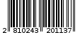 Γραμμωτός κωδικός 2810243201137
