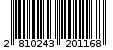 Γραμμωτός κωδικός 2810243201168