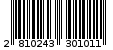 Γραμμωτός κωδικός 2810243301011