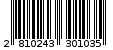 Γραμμωτός κωδικός 2810243301035