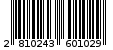 Γραμμωτός κωδικός 2810243601029