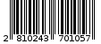 Γραμμωτός κωδικός 2810243701057