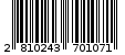 Γραμμωτός κωδικός 2810243701071
