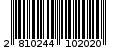 Γραμμωτός κωδικός 2810244102020