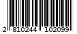 Γραμμωτός κωδικός 2810244102099