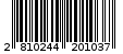Γραμμωτός κωδικός 2810244201037