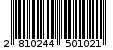 Γραμμωτός κωδικός 2810244501021