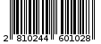 Γραμμωτός κωδικός 2810244601028