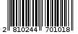 Γραμμωτός κωδικός 2810244701018