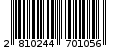Γραμμωτός κωδικός 2810244701056