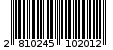 Γραμμωτός κωδικός 2810245102012
