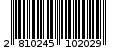 Γραμμωτός κωδικός 2810245102029