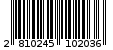 Γραμμωτός κωδικός 2810245102036