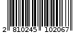 Γραμμωτός κωδικός 2810245102067