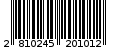 Γραμμωτός κωδικός 2810245201012